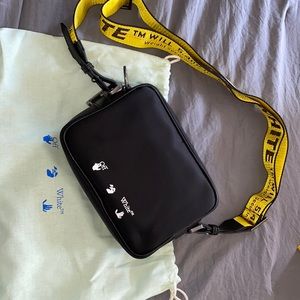 Off white camera bag